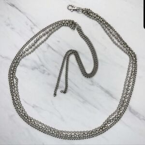 Elegant Silver Chain Belt